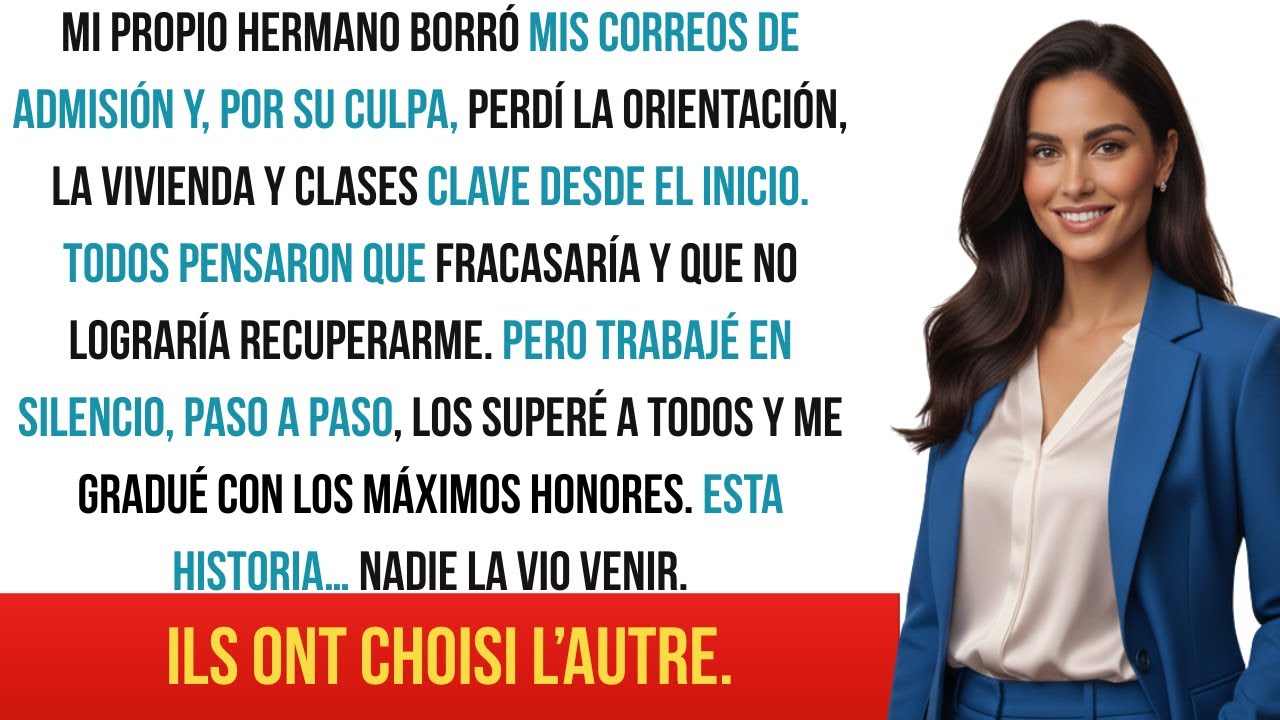 Mes parents ont donné mes frais universitaires à ma cousine — puis Johns Hopkins m’a choisie