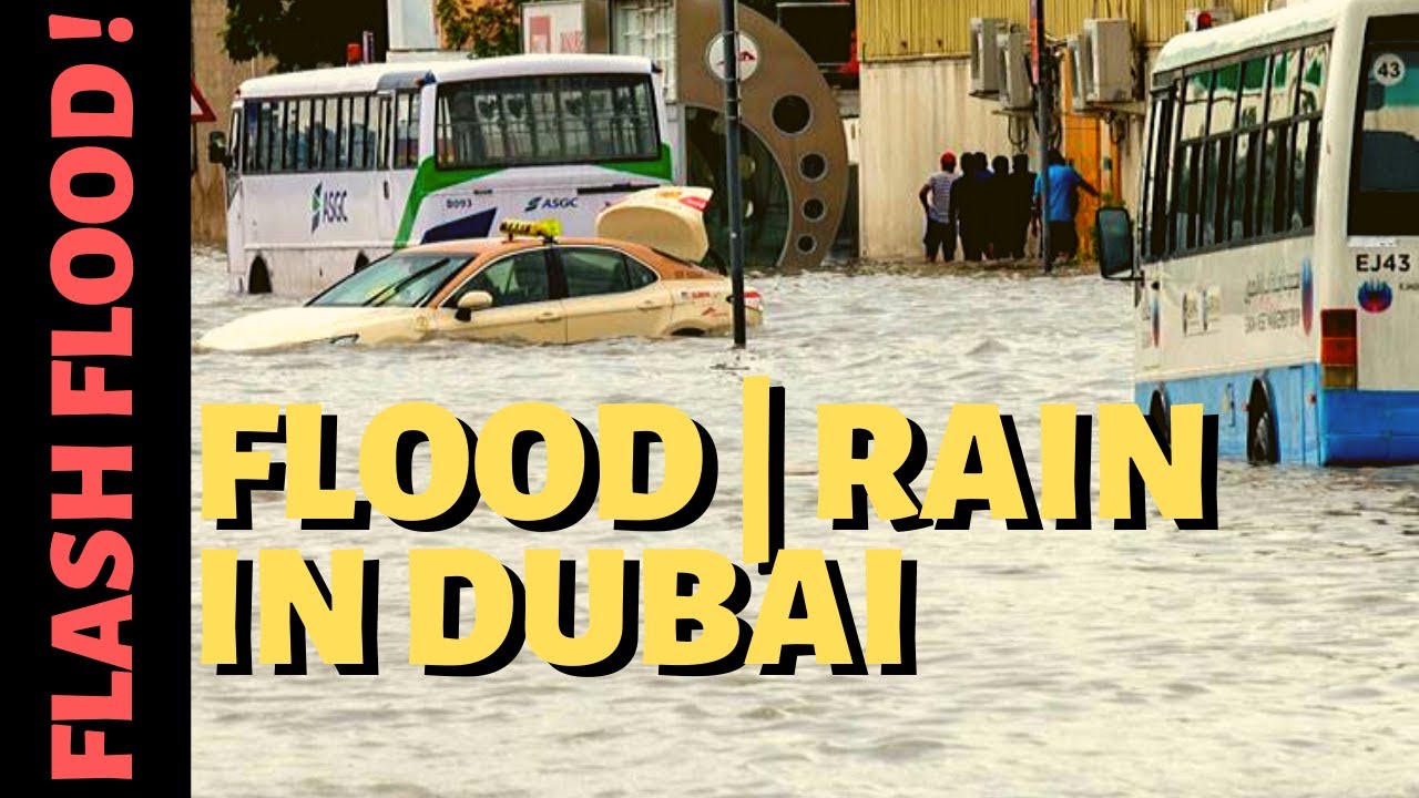 HEAVY RAIN in DUBAI | FLASH FLOODS | 24 YEAR RECORD | RAINSTORMS | DRIVE | HAIL STORMS | #Dubairain