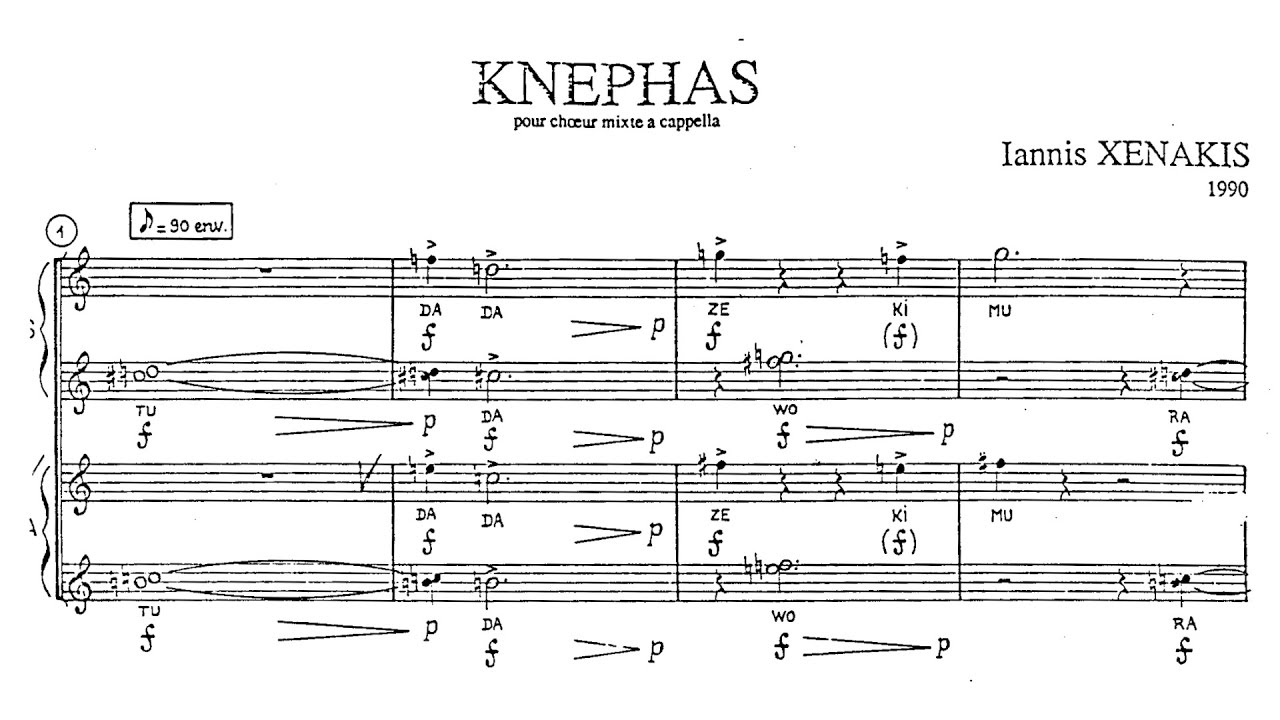 Iannis Xenakis - Knephas (Audio + Full Score)