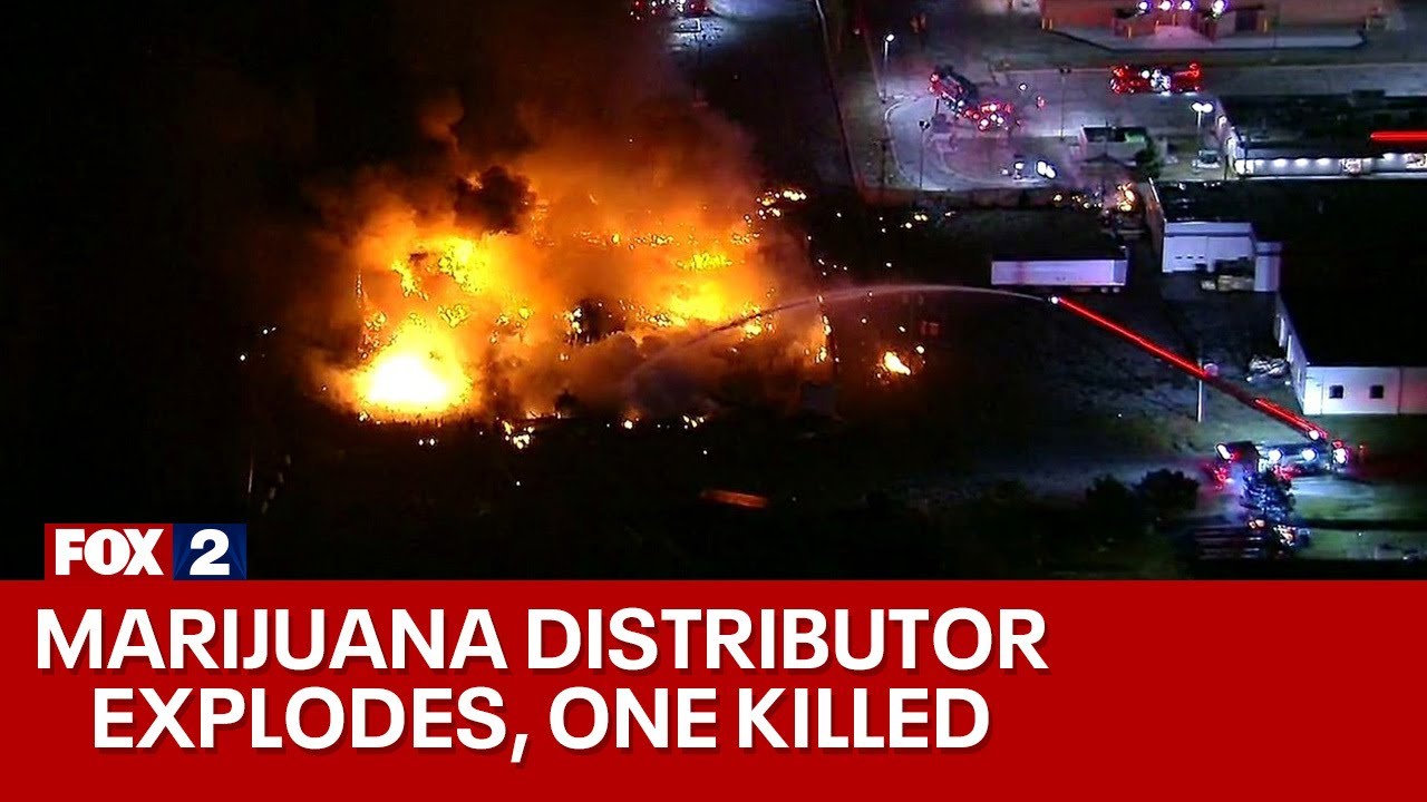 Clinton Township explosion at pot distributor facility kills one