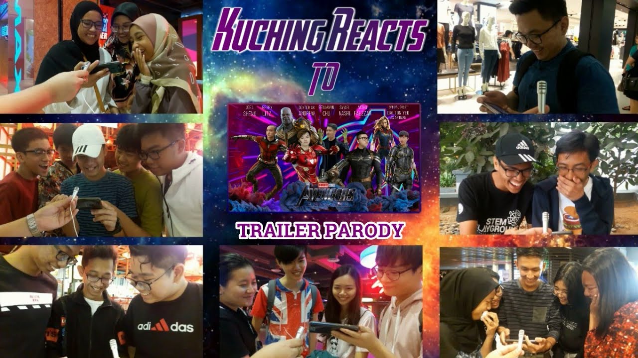 KUCHING REACTS TO AVENGERS: ENDGAME Trailer Parody (MALAYSIA) | SHENGLITZ