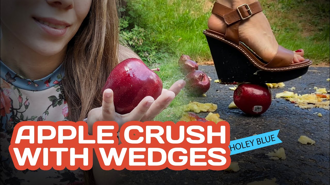 Food crush, wedges and apple | ASMR & CRUSHING