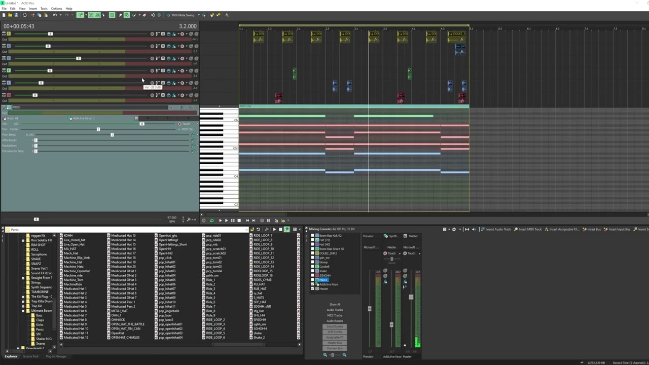 Acid Pro 11   Song Creation Session 5