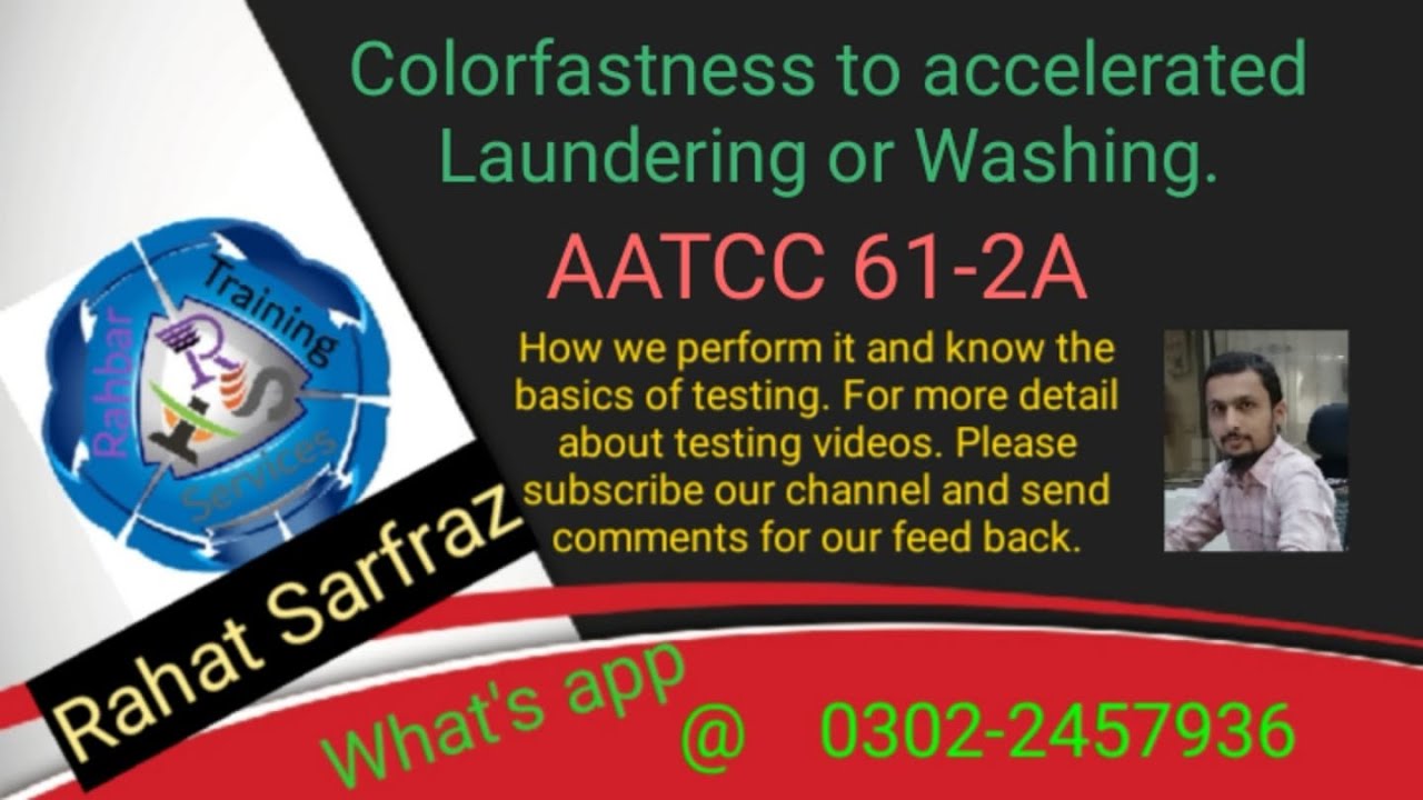 Colorfastness to washing | AATCC 61-2A | Textile testing