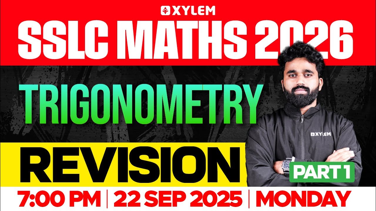 SSLC Maths 2026: Trigonometry | Revision | Part: 1 | Xylem SSLC