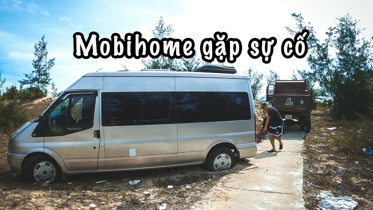 Mobihome KemKay gặp sự cố | Ngủ qua đêm ở bờ biển Quảng Ngãi | Xuyên Việt bằng nhà di động