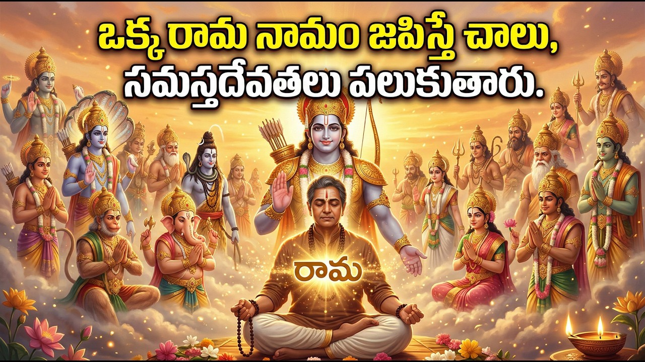 #ఒక్క రామ నామం జపిస్తే చాలు, సమస్తదేవతలు పలుకుతారు.#chaganti