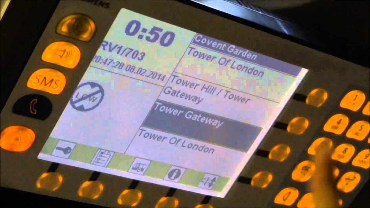 Viewing the IBUS Unit - RV1 to Covent Garden