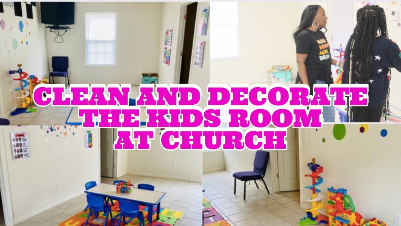 CLEAN AND DECORATE THE KIDS ROOM AT CHURCH//SMALL DAYCARE OR PLAYROOM IDEAS #smalldaycareideas