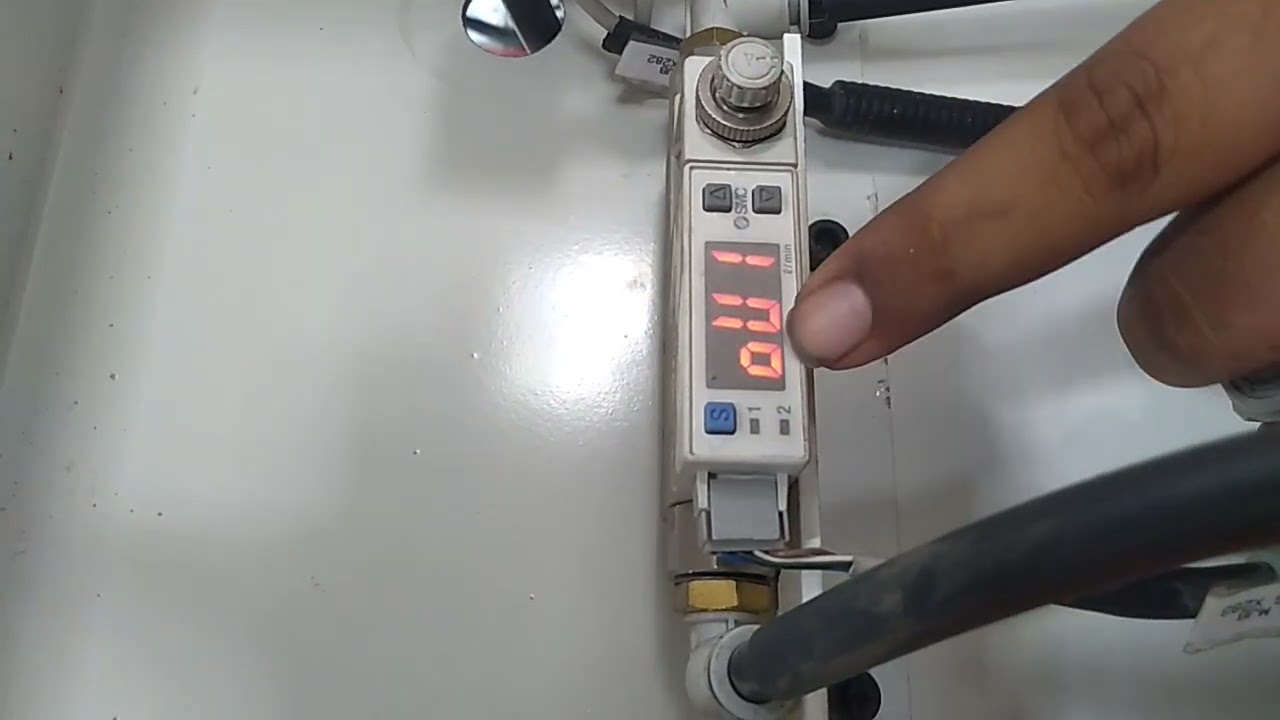 SMC gas flow meter settings