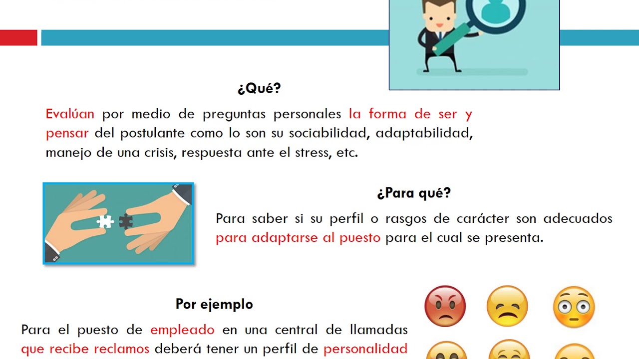 Las pruebas y test para la selecci&oacute;n de personal