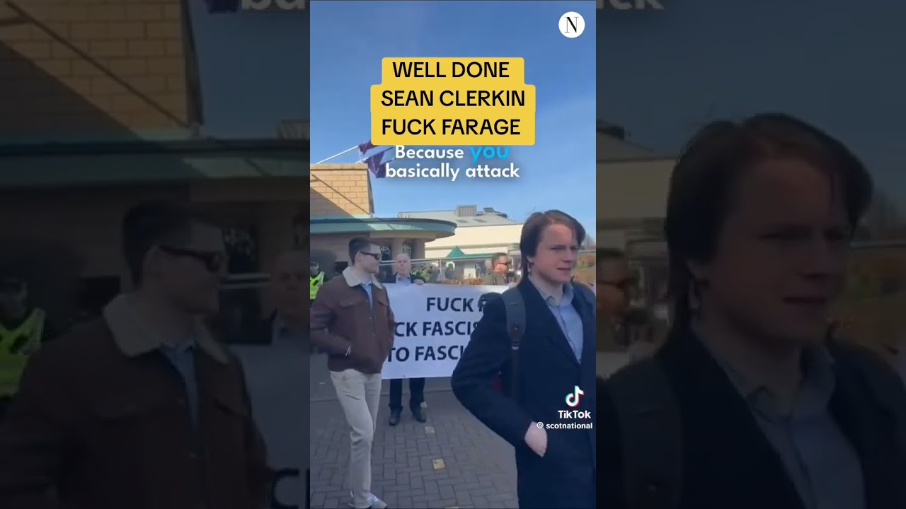 WELL DONE SEAN CLERKIN - F#CK FARAGE #reformscotland @ReformUKOfficial @reform #reformuk #