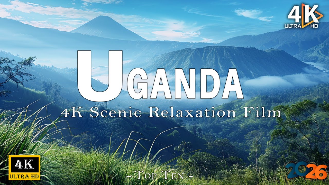 Uganda 4K - Scenic Relaxation Film With African Music