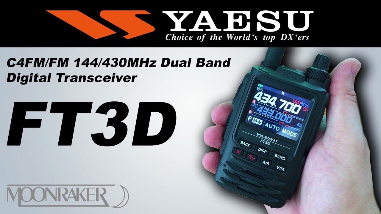 Yaesu FT3D Dual Band C4FM/FM Handheld Radio - Hands On