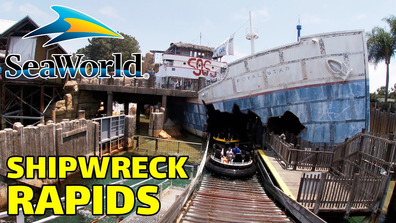 4K Shipwreck Rapids FULL RIDE at SeaWorld San Diego 2021