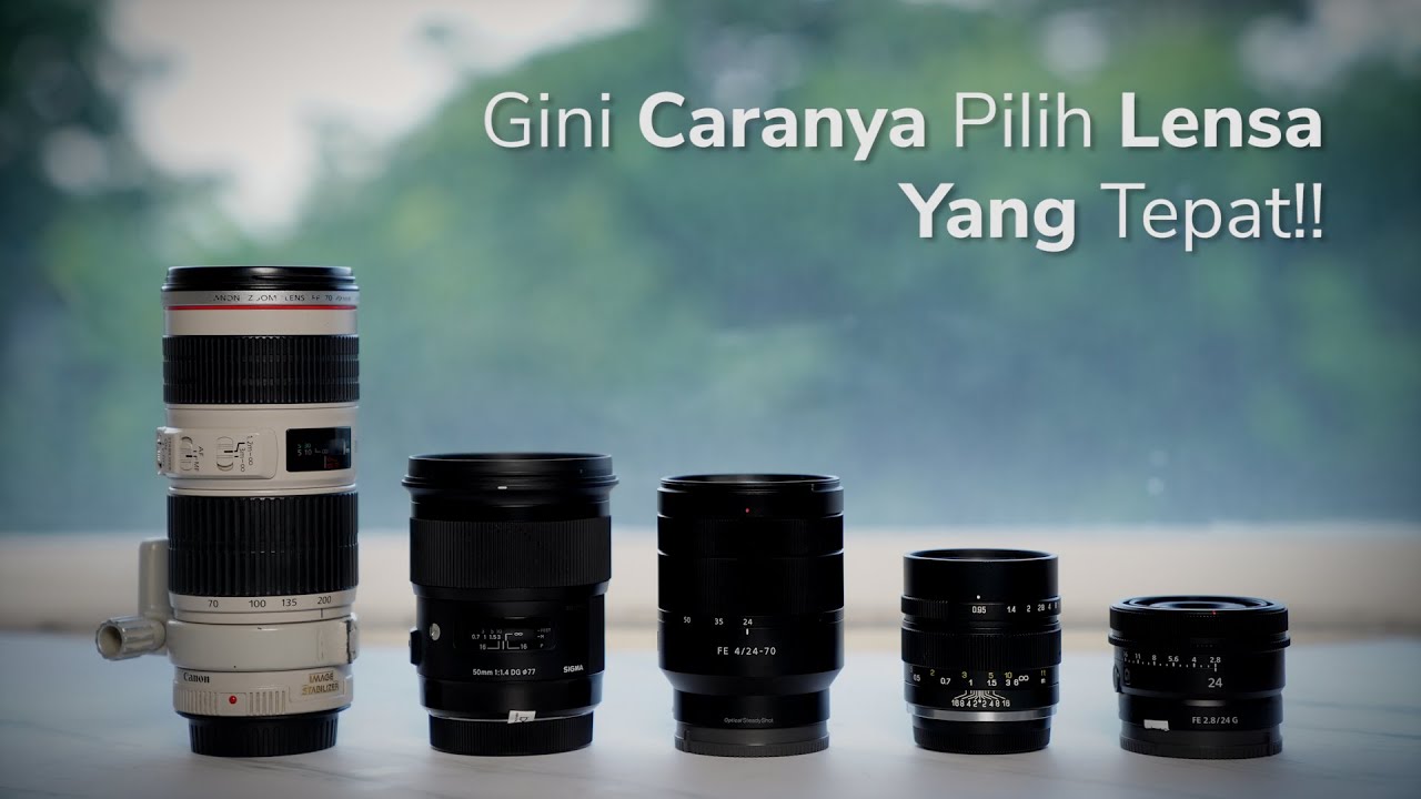 Cara pilih lensa yang tepat untuk kamera kalian!!