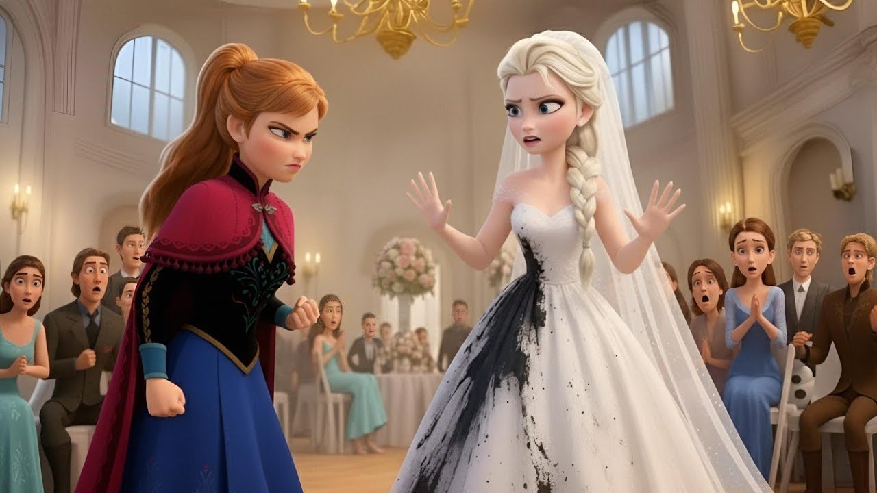 💥👰 Свадебный хаос! Анна портит платье Эльзы на глазах у всех — самый шокирующий момент! 😱💔