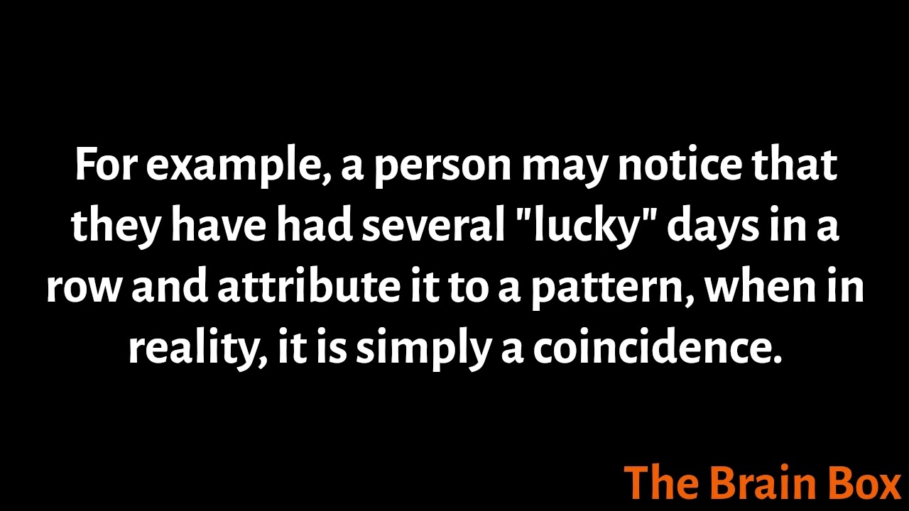 Clustering Illusion