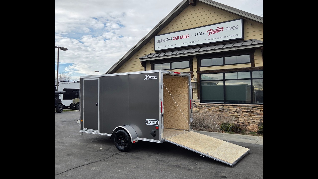 Matt with Utah Trailer Pros shows off our newest Xpress All Aluminum 6x12 Enclosed Cargo Trailer