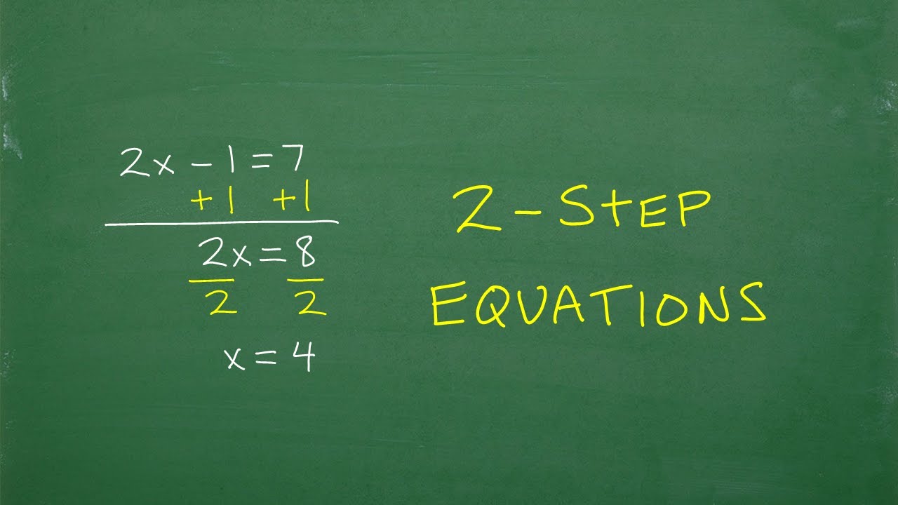 How to Solve 2-Step Equations