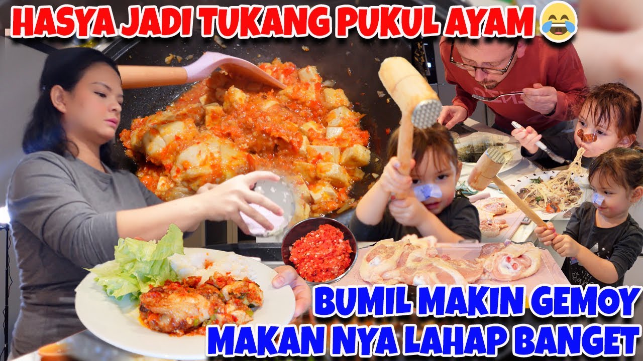 AUTO BOROS NASI!! AYAM TAHU CHILLI PADI BUATAN HASYA & MAMA