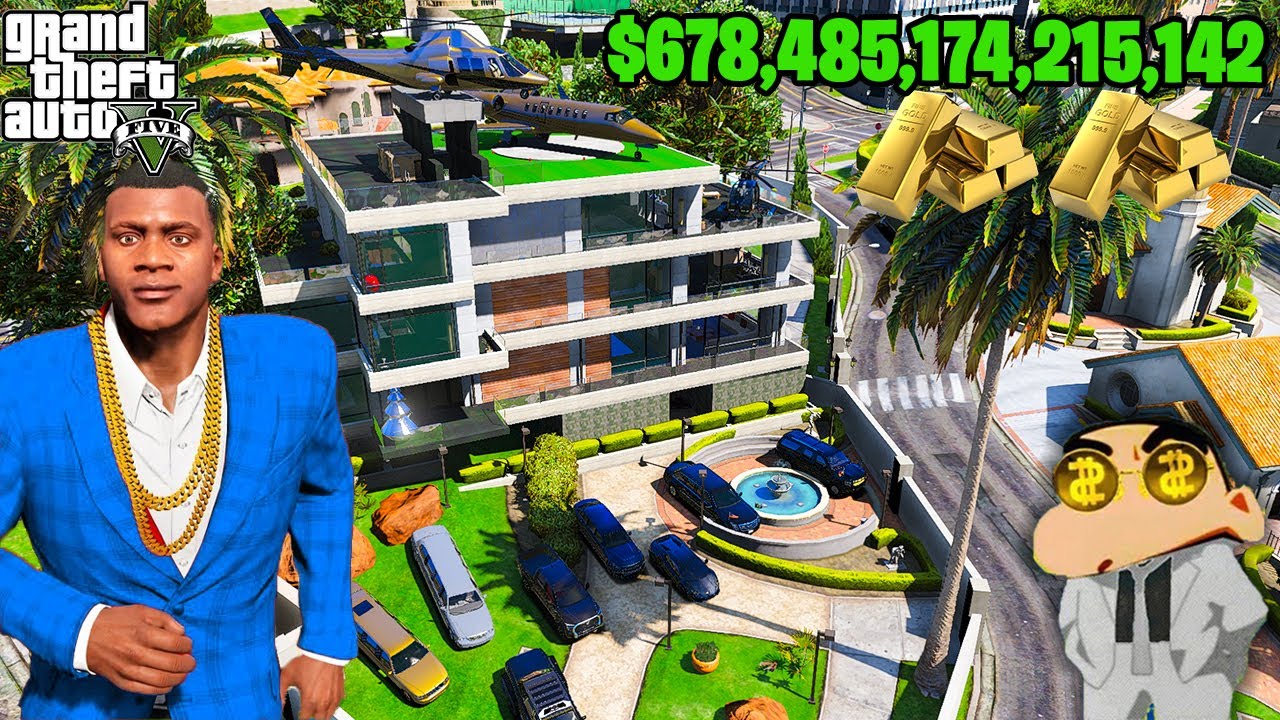 FRANKLIN TOUCH ANYTHING BECOME GOLD  ll EVERYTHING IS FREE IN GTA5! HackerYatOP