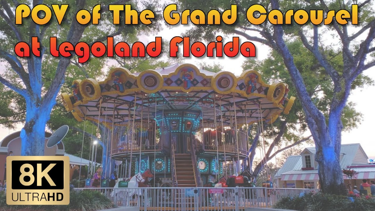 The Grand Carousel POV Video (Legoland - Winter Haven, FL) - 8K Flat Ride POV