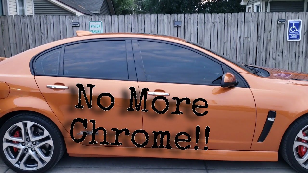 Blackout : Chevy SS Sedan / Holden Commodore Chrome Window Trim Deletion