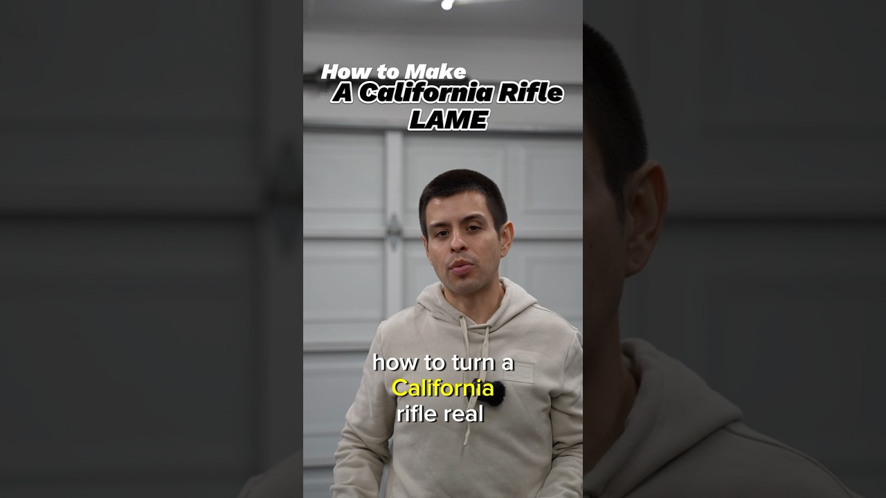 How to Make a Rifle LAME in California#pewpew #airsoft #homedefense e