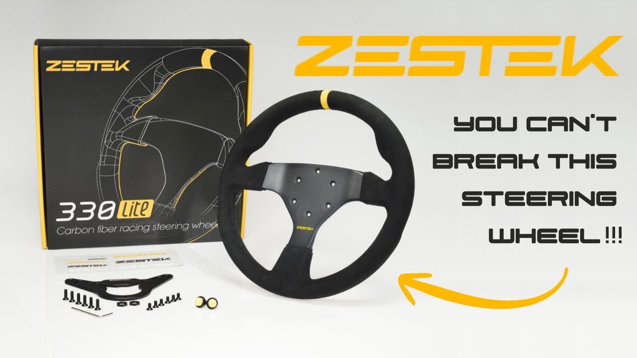 Zestek Racing | 330MM LITE Carbon Fiber Racing Steering Wheel | Unboxing and Showcase