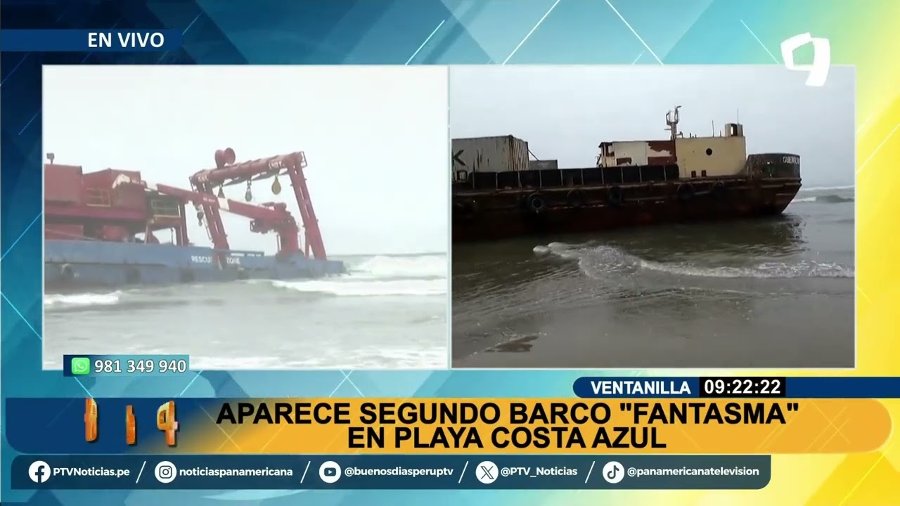 Aparece un segundo barco “Fantasma” en playa Costa Azul en Ventanilla
