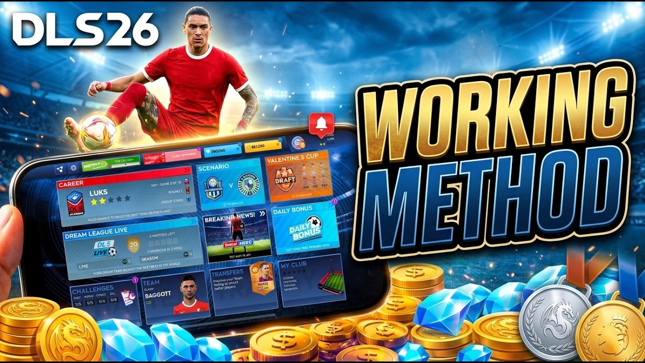 Взлом DLS 26 ✅ Как получить монеты и алмазы в Dream League Soccer 2026 [iOS и Android]
