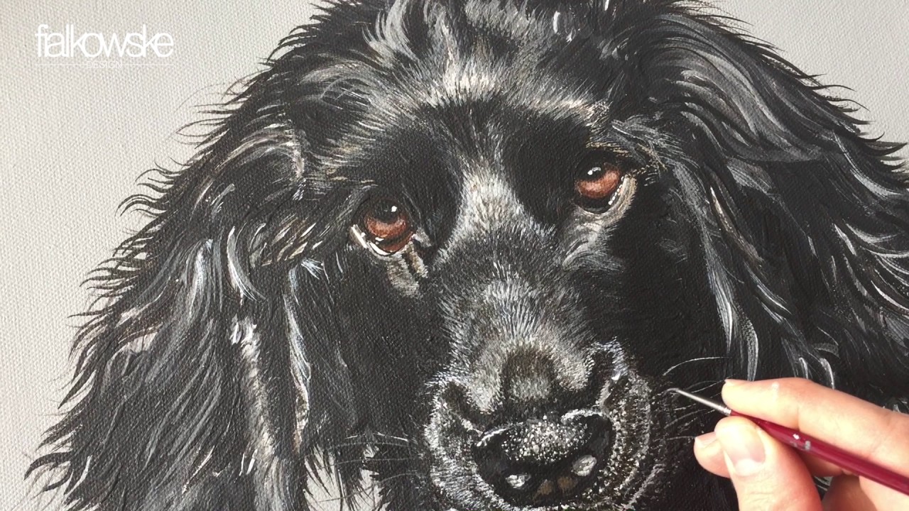 #22 Einen Hund mit Acryl malen