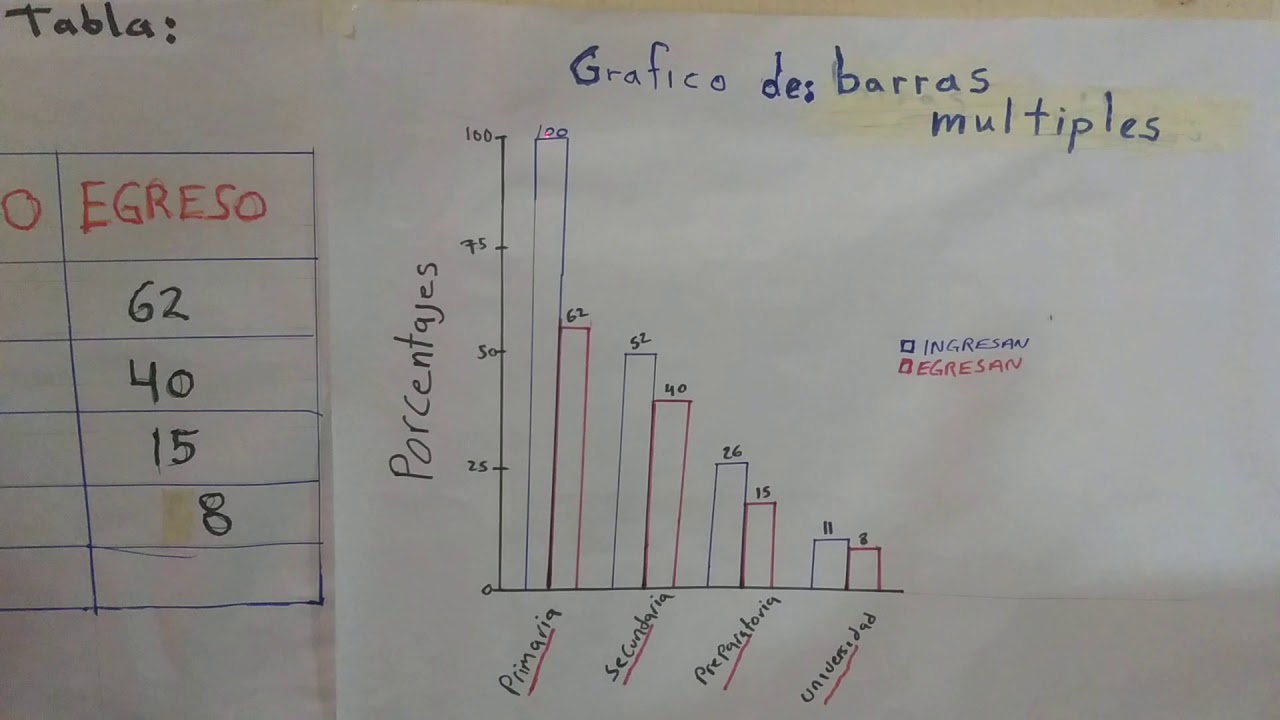 gráfica de barras múltiples