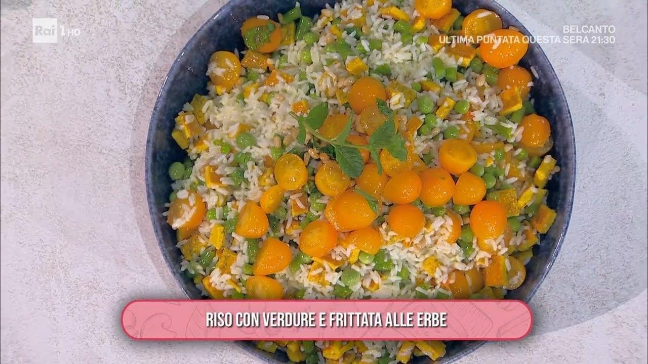Riso con verdure e frittata alle erbe - È sempre mezzogiorno 17/03/2025