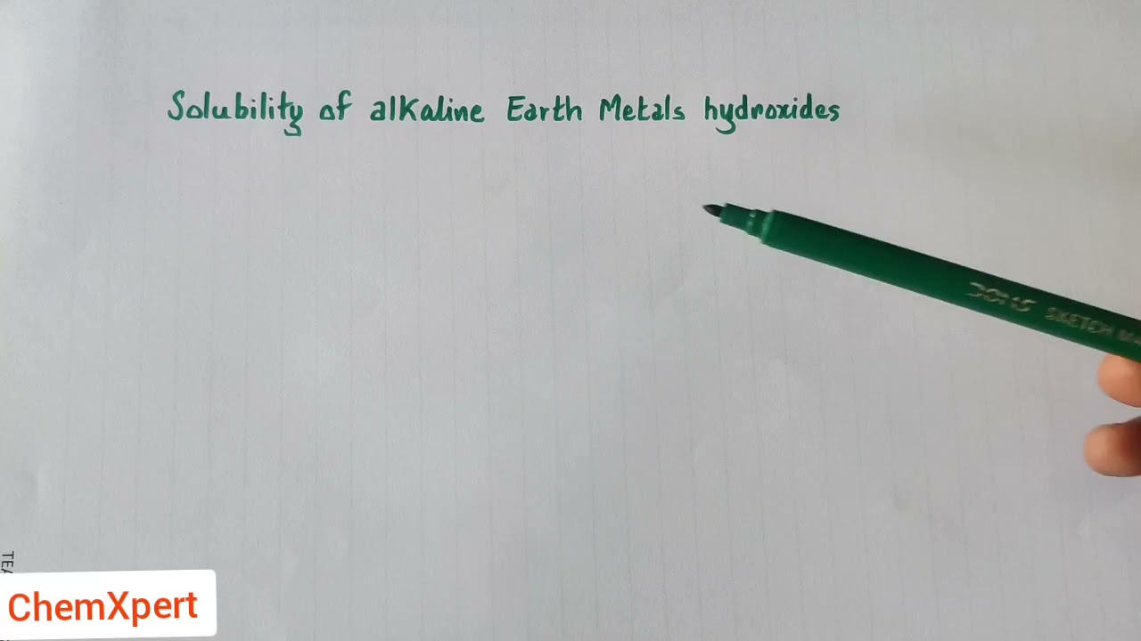 Solubility of Hydroxides,Sulphates and Carbonates Of alkaline earth metals| Class11Chemistry |sblock