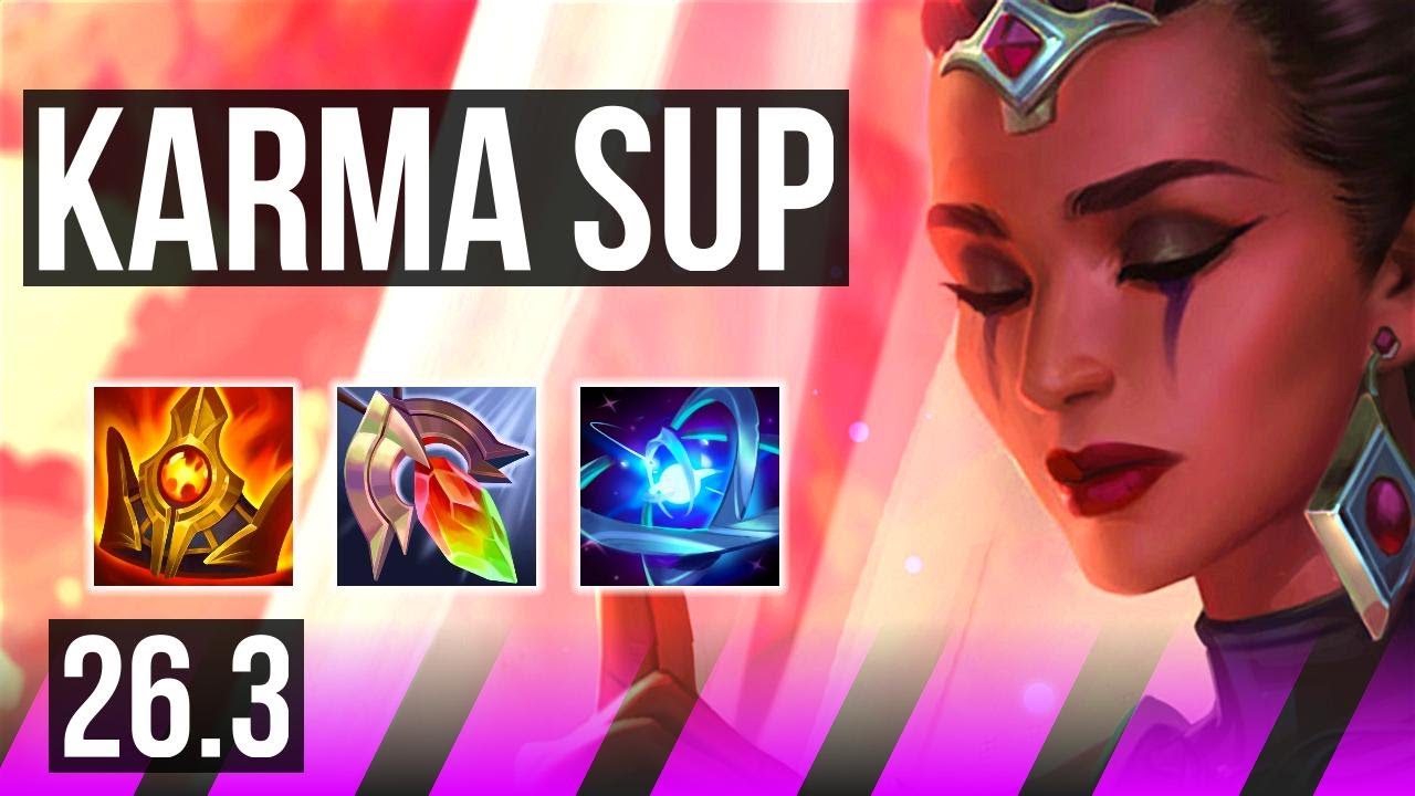 KARMA & Varus vs NAUTILUS & Sivir (SUP) | Good KDA: 1/2/30 | KR Master | 26.3