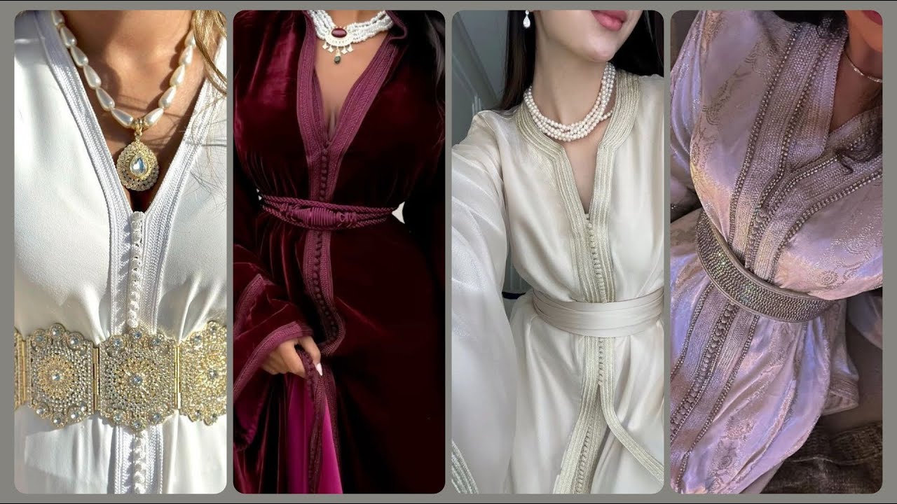 جديد القفطان و التكشيطة اللون فلون مع التنسيقات و أفكار رائعة للاكسسوارات Caftan / Takchita