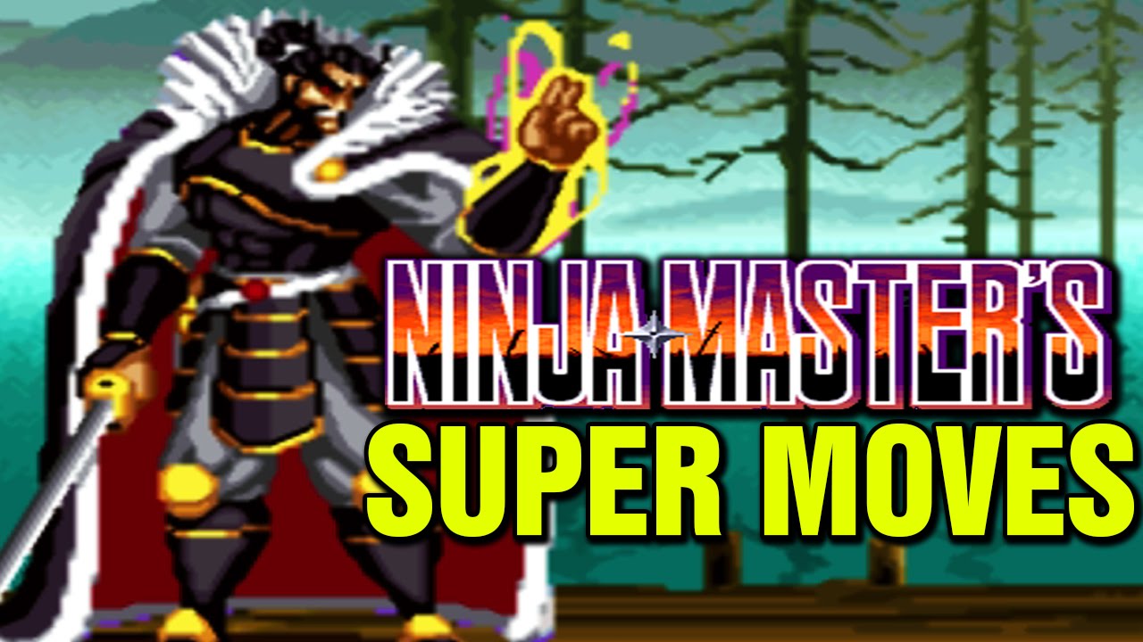 Ninja Master's Hao Ninpo Cho All Super Desperation Hyper Ultra Combo Finishers Arcade Fighting Game