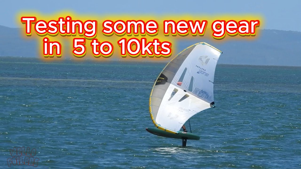 Wellington Pt Qld testing some new Wing Foil gear