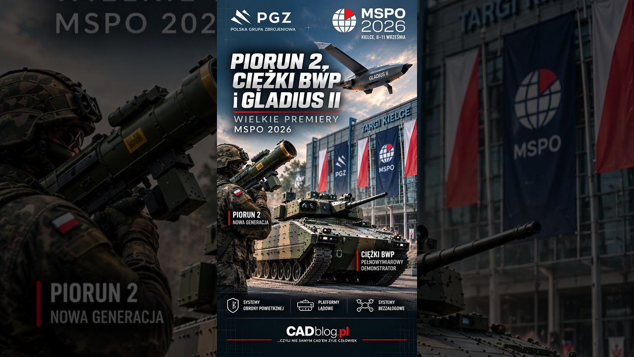 PIORUN 2, CIĘŻKI BWP i GLADIUS II &ndash; znamy premiery MSPO 2026 🇵🇱