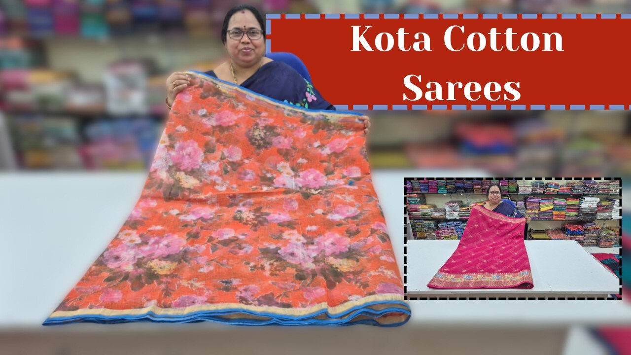 Kota Cotton Sarees | Mushroom Dola Silk Sarees || Wholesale Shop || GSR HANDLOOMS