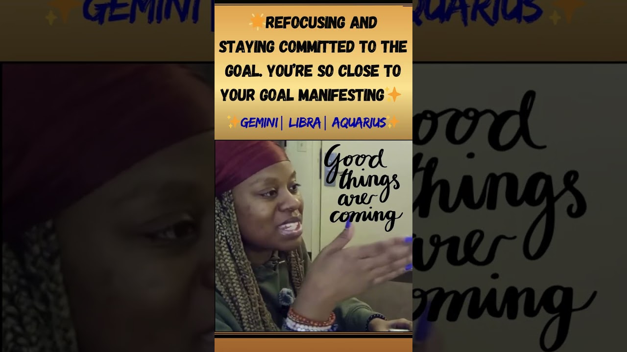 🌟REFOCUSING AND STAYING COMMITTED TO THE GOAL. YOU'RE SO CLOSE TO GOAL MANIFESTING!