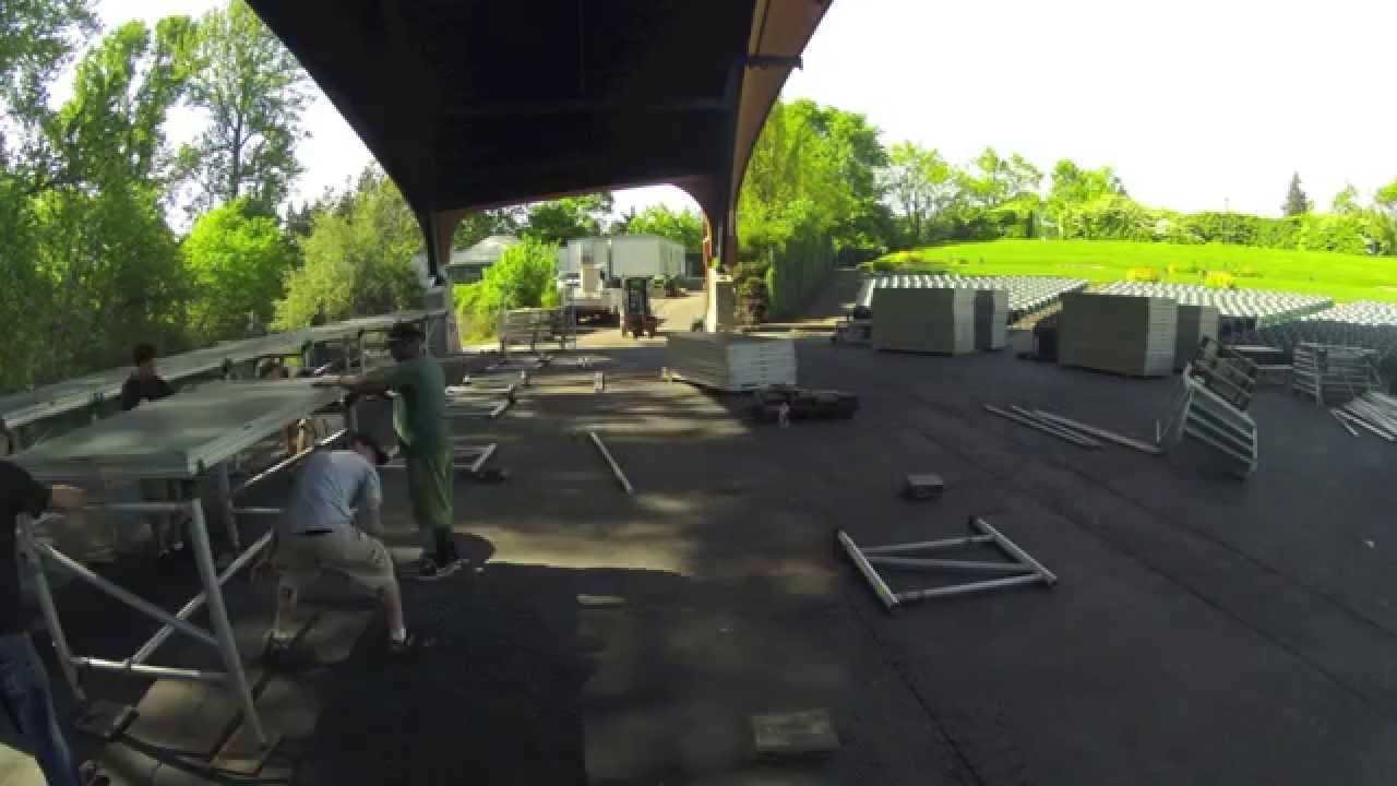 The Cuthbert Amphitheater - Stage Build timelapse 2014