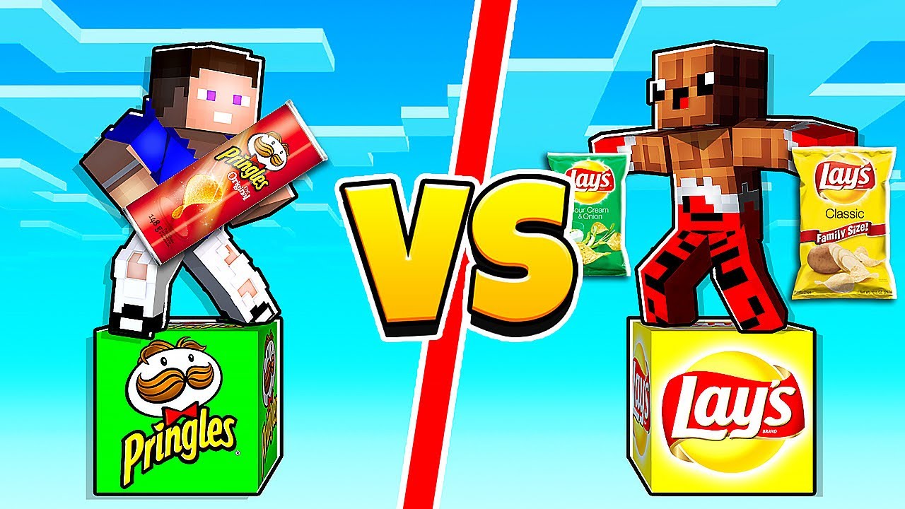 МЕГА БИТВА: LAY'S ЛАКИ БЛОК vs ПРИНГЛС ЛАКИБЛОК В МАЙНКРАФТ !