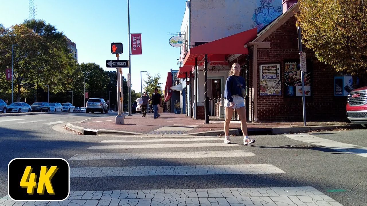 Walking North Carolina | Hillsborough Street Raleigh North Carolina