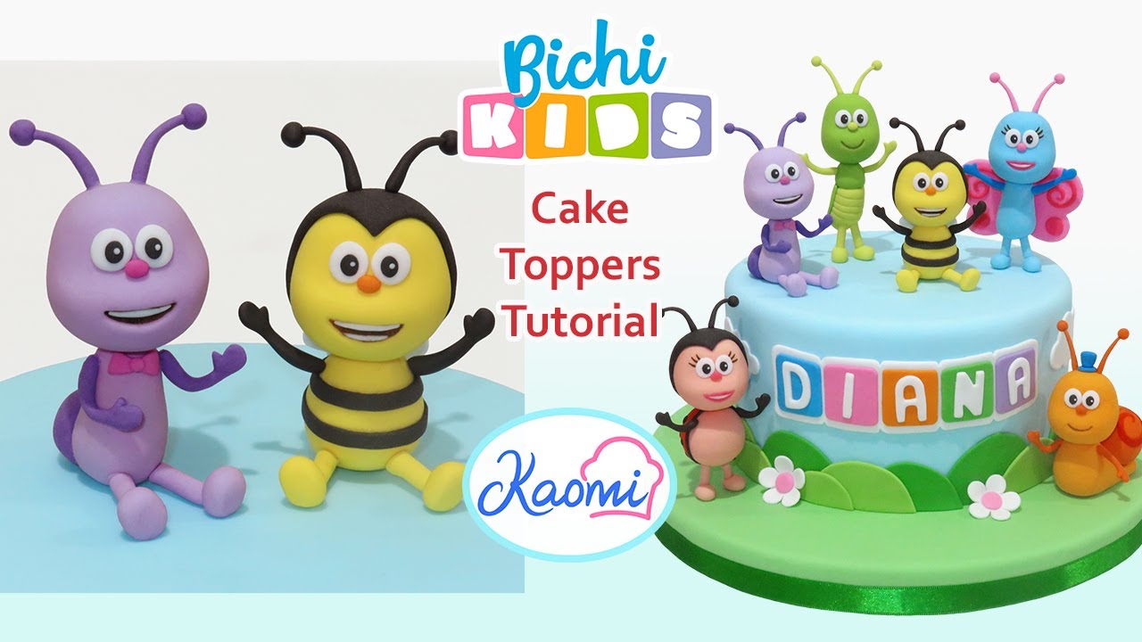 BICHIKIDS Cake Toppers: Bee and Ant STEP by STEP 🐝🐜/ BICHIKIDS para tortas: Abeja y Hormiga