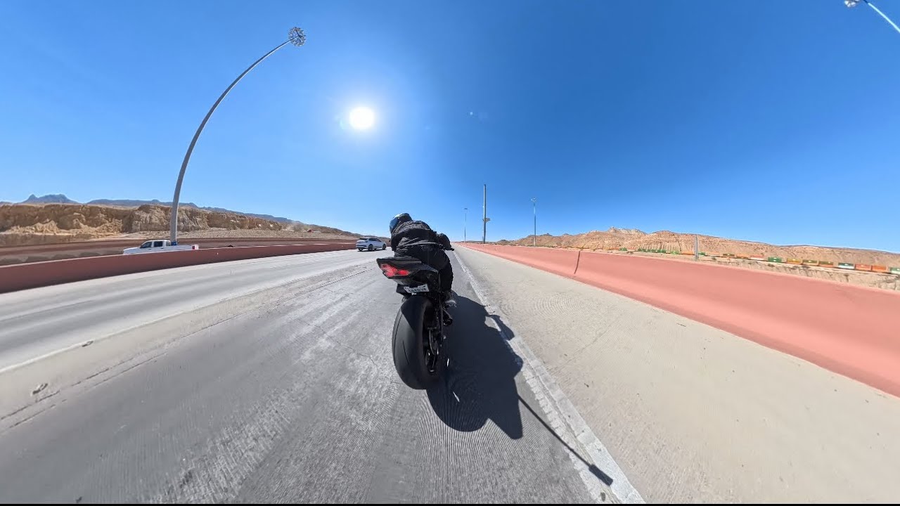 ZX4R POV Highway Ride Vandemon Full Exhaust