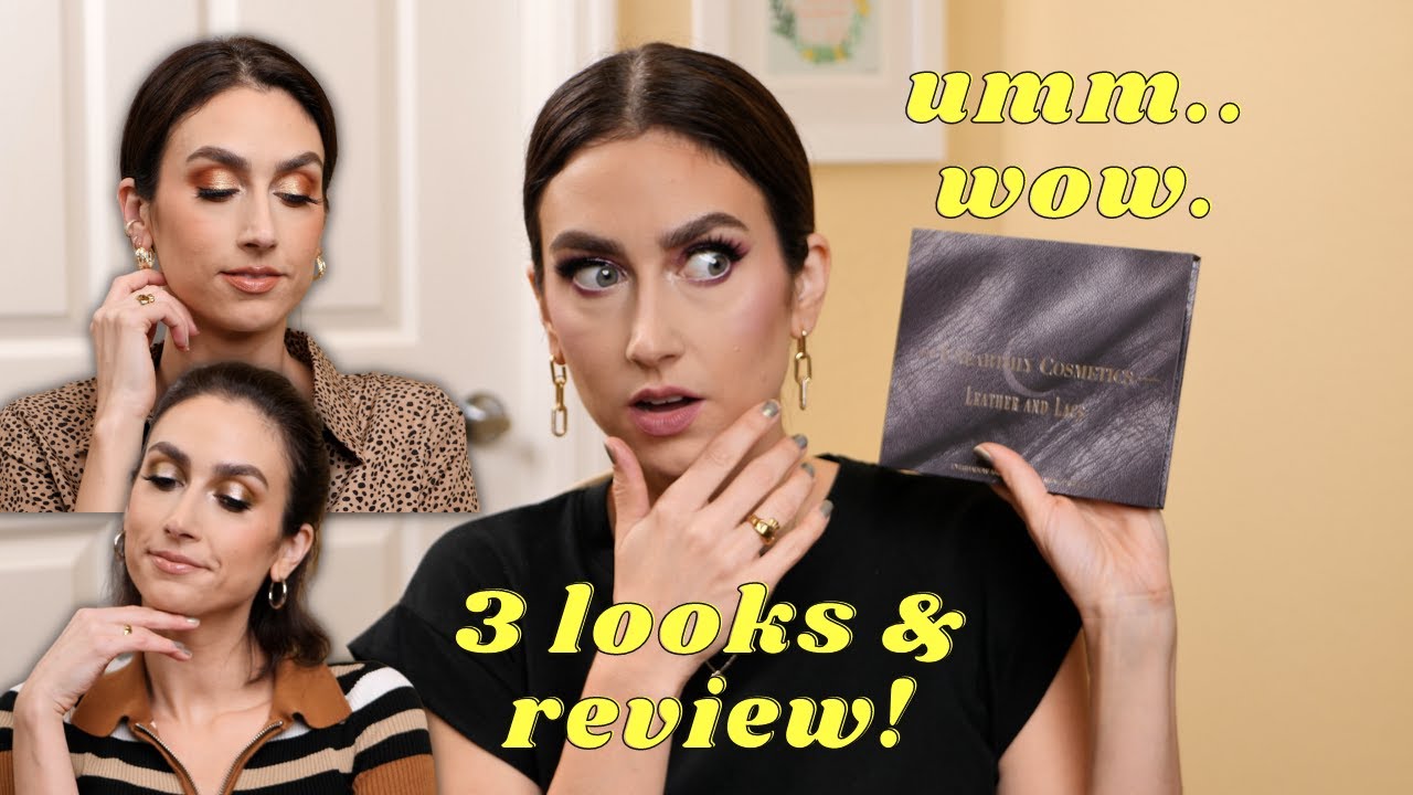 UNEARTHLY COSMETICS LEATHER & LACE PALETTE! *3 looks, swatches & reviews!*