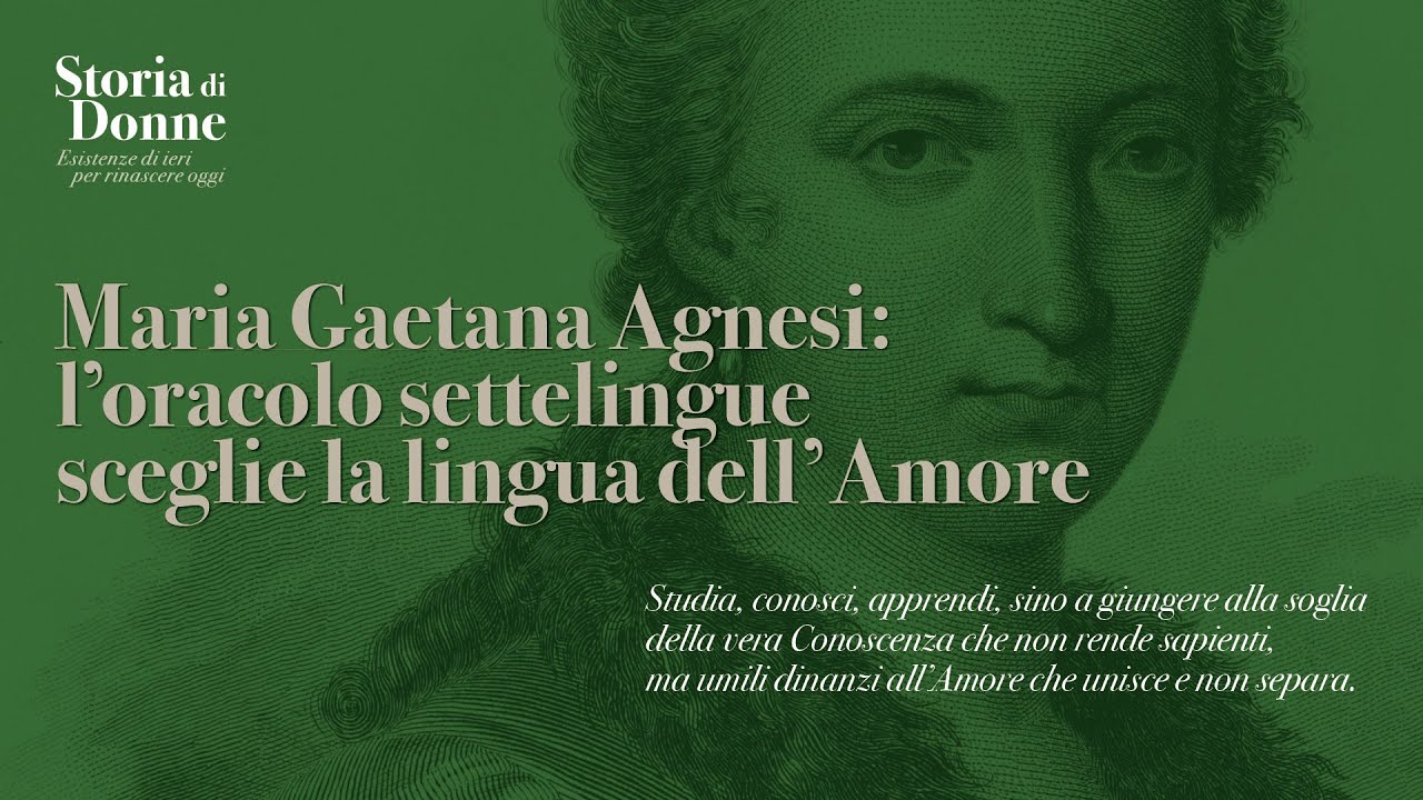 Storia di Donne   Maria Gaetana Agnesi